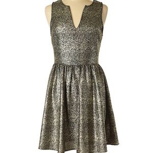 Everly Gold and Black Cocktail Dress